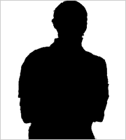 男性のシルエット